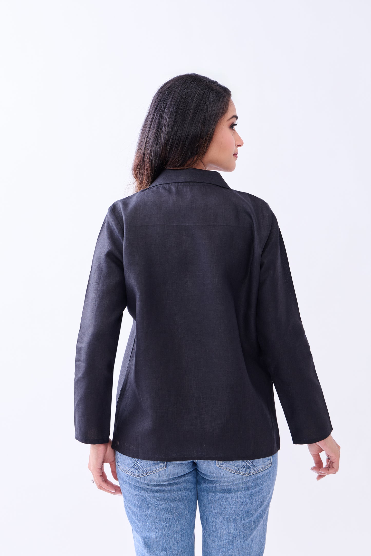 Hemp Women's Open-Front Blazer