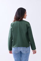 Hemp Women's Regular Fit Front Open Jacket