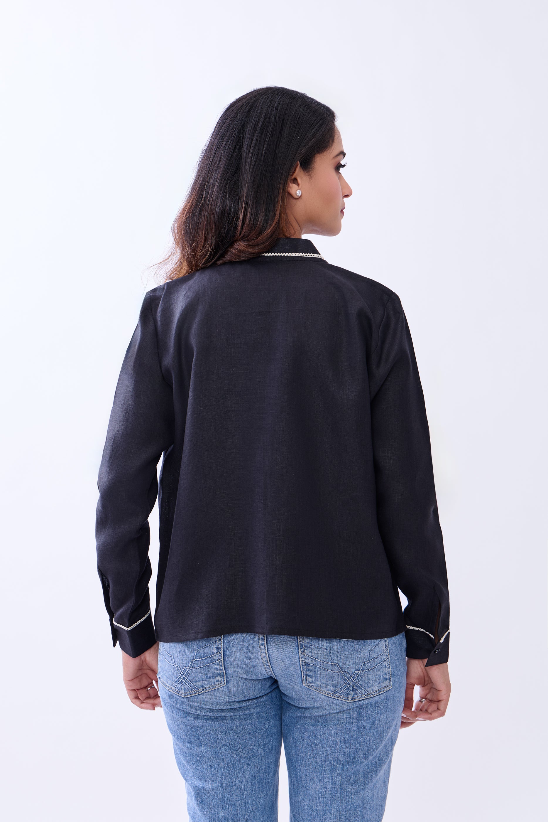 Hemp Women's Front Open Blazer
