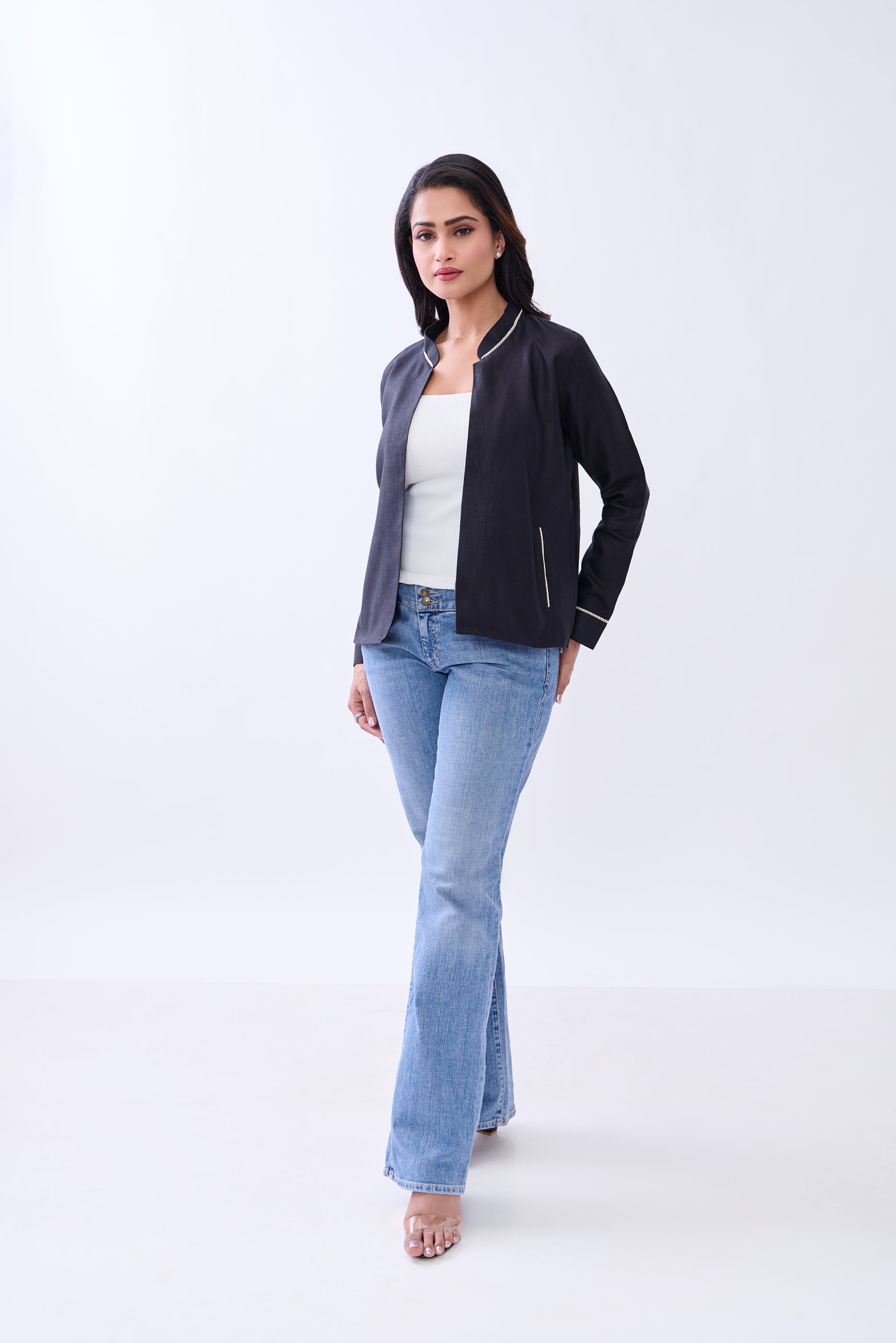 Hemp Women's Front Open Blazer