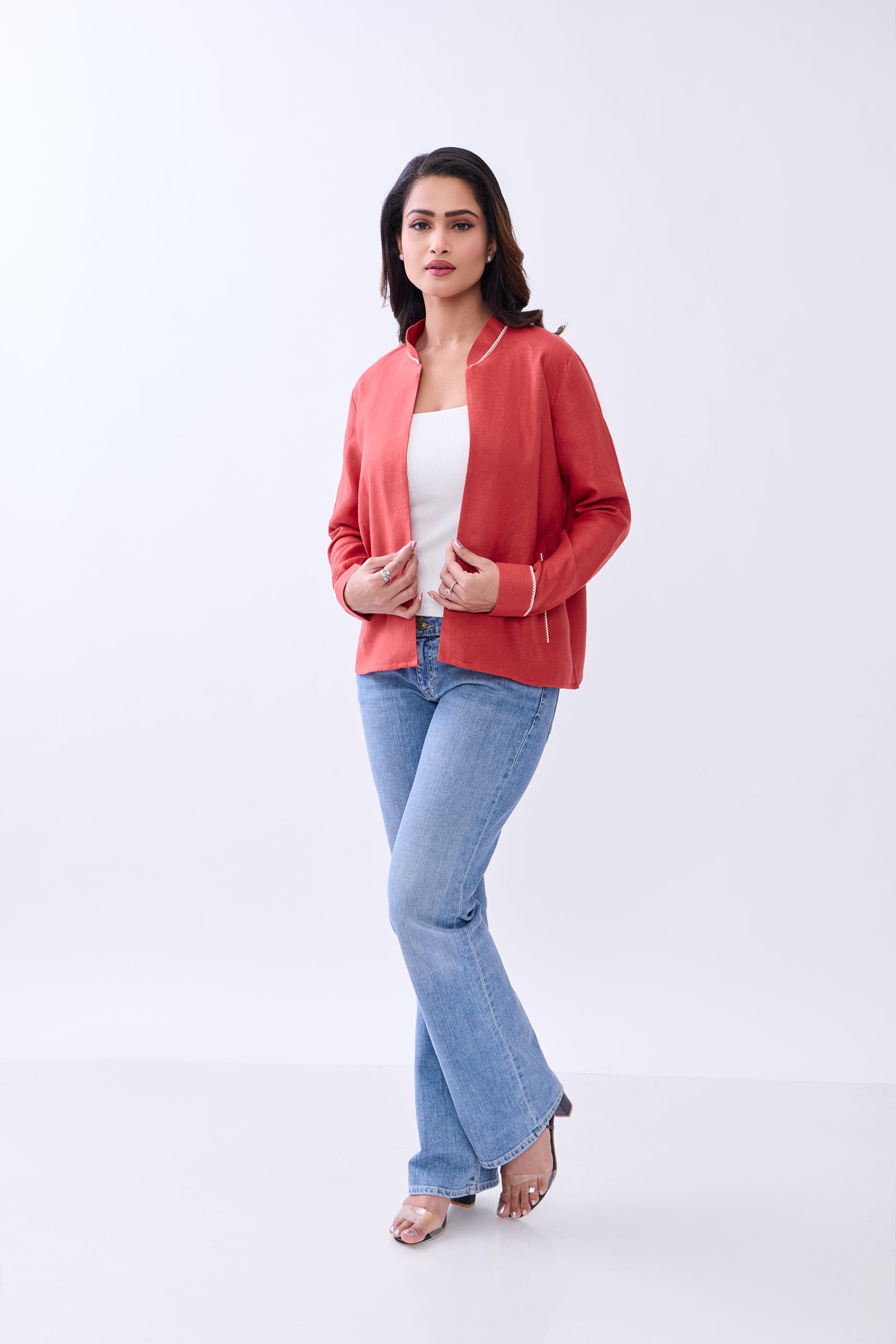 Hemp Women's Front Open Blazer