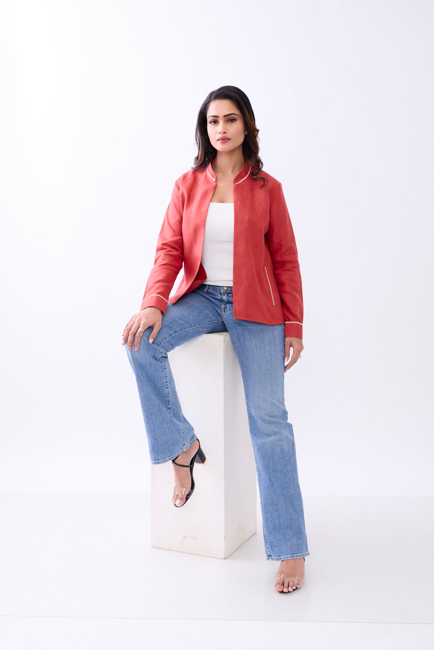 Hemp Women's Front Open Blazer