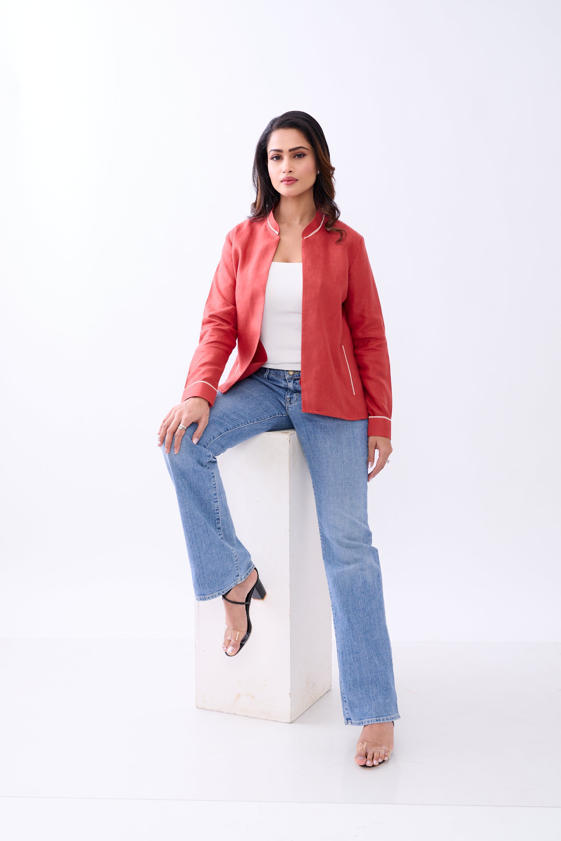 Hemp Women's Front Open Blazer