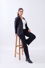 Hemp Women's Open-Front Blazer