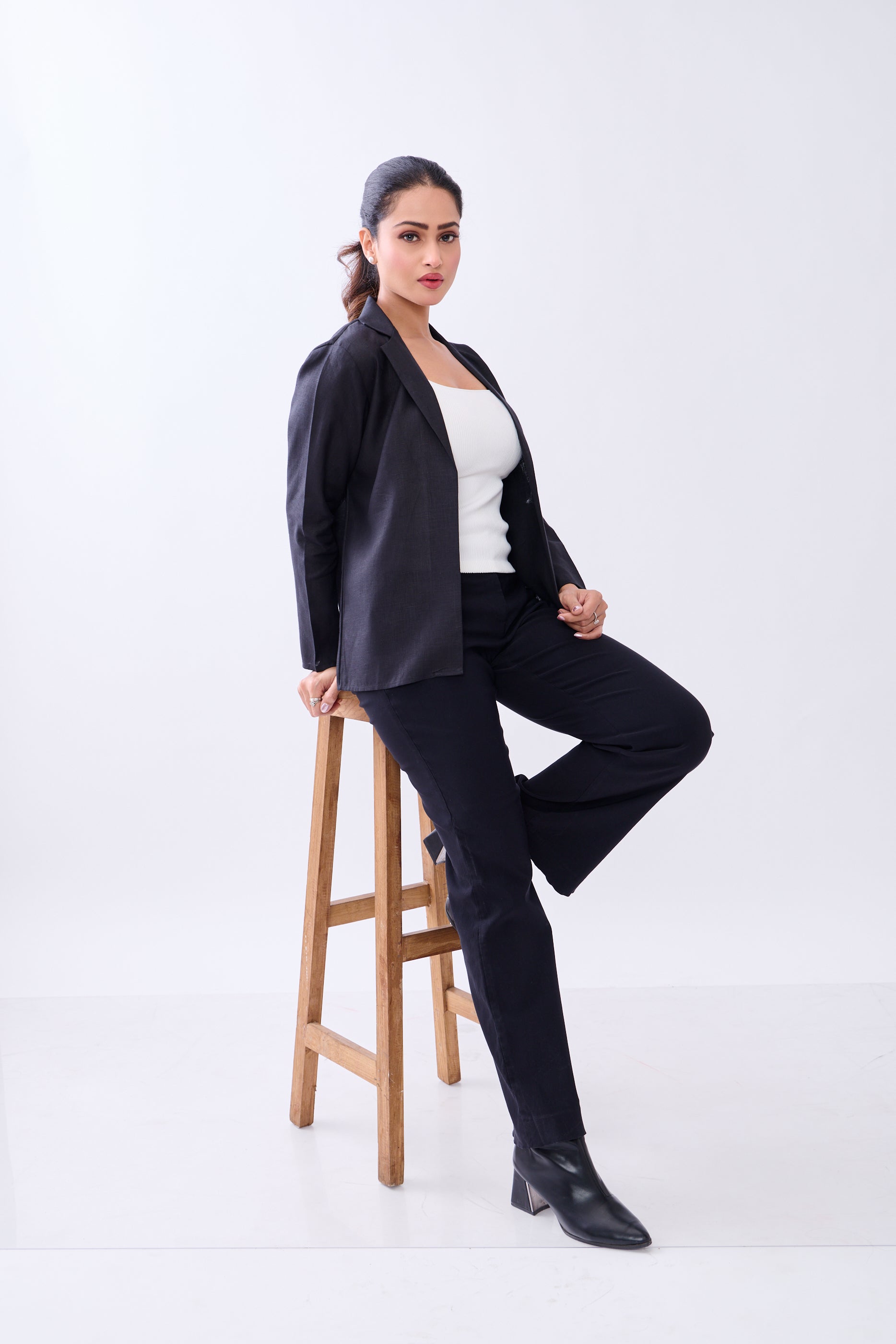 Hemp Women's Open-Front Blazer
