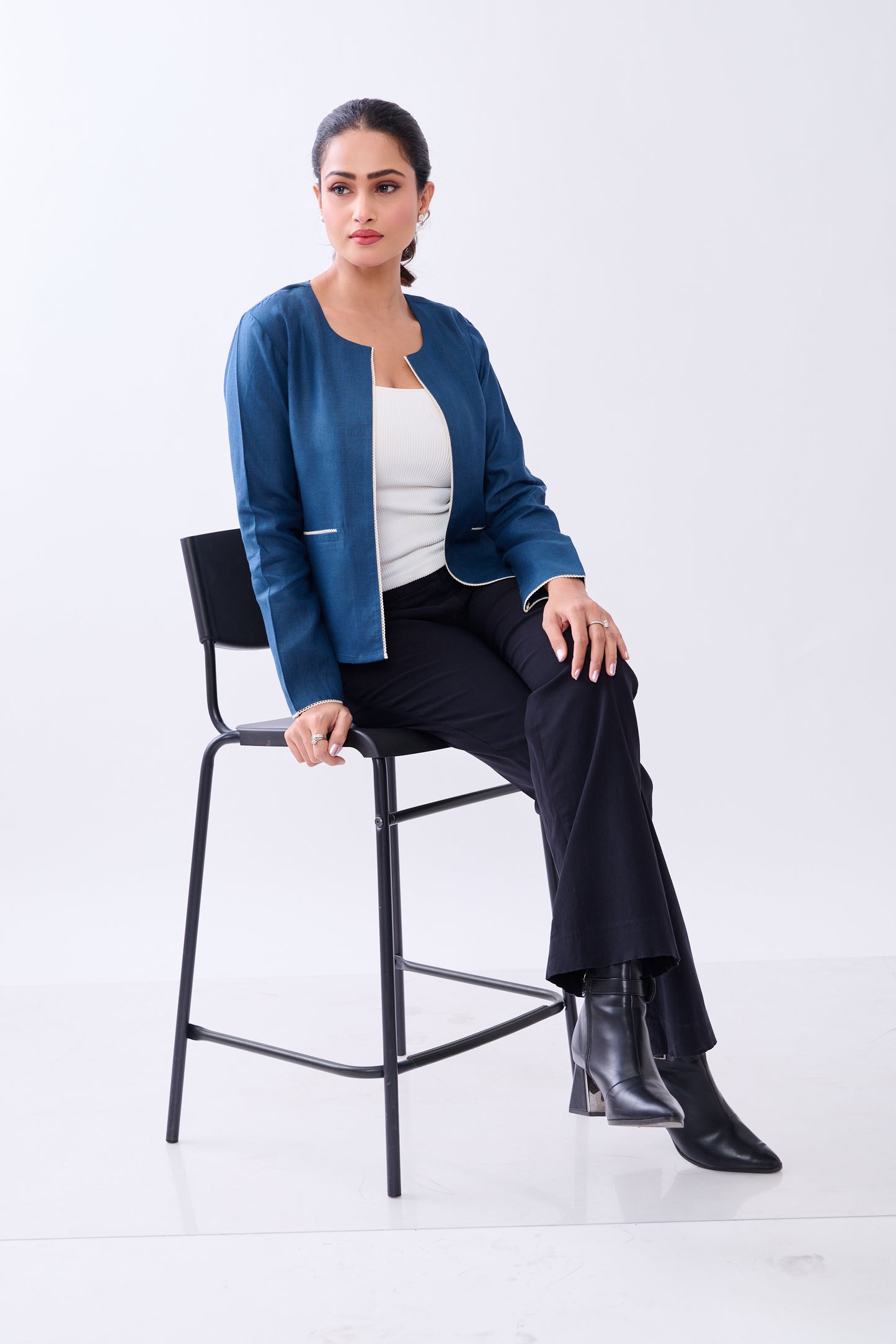 Hemp Women's Regular Fit Front Open Jacket