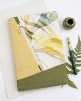 Hemp Summer Breeze Diary Cover with Zipper Pocket
