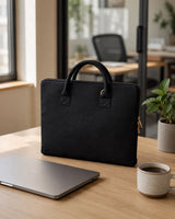 Hemp Solid Slim Laptop Bag