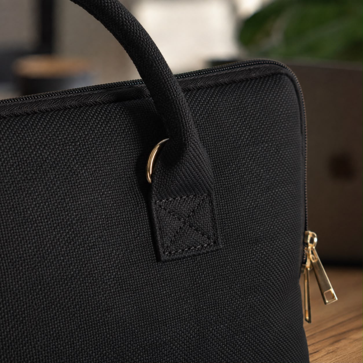 Hemp Solid Slim Laptop Bag