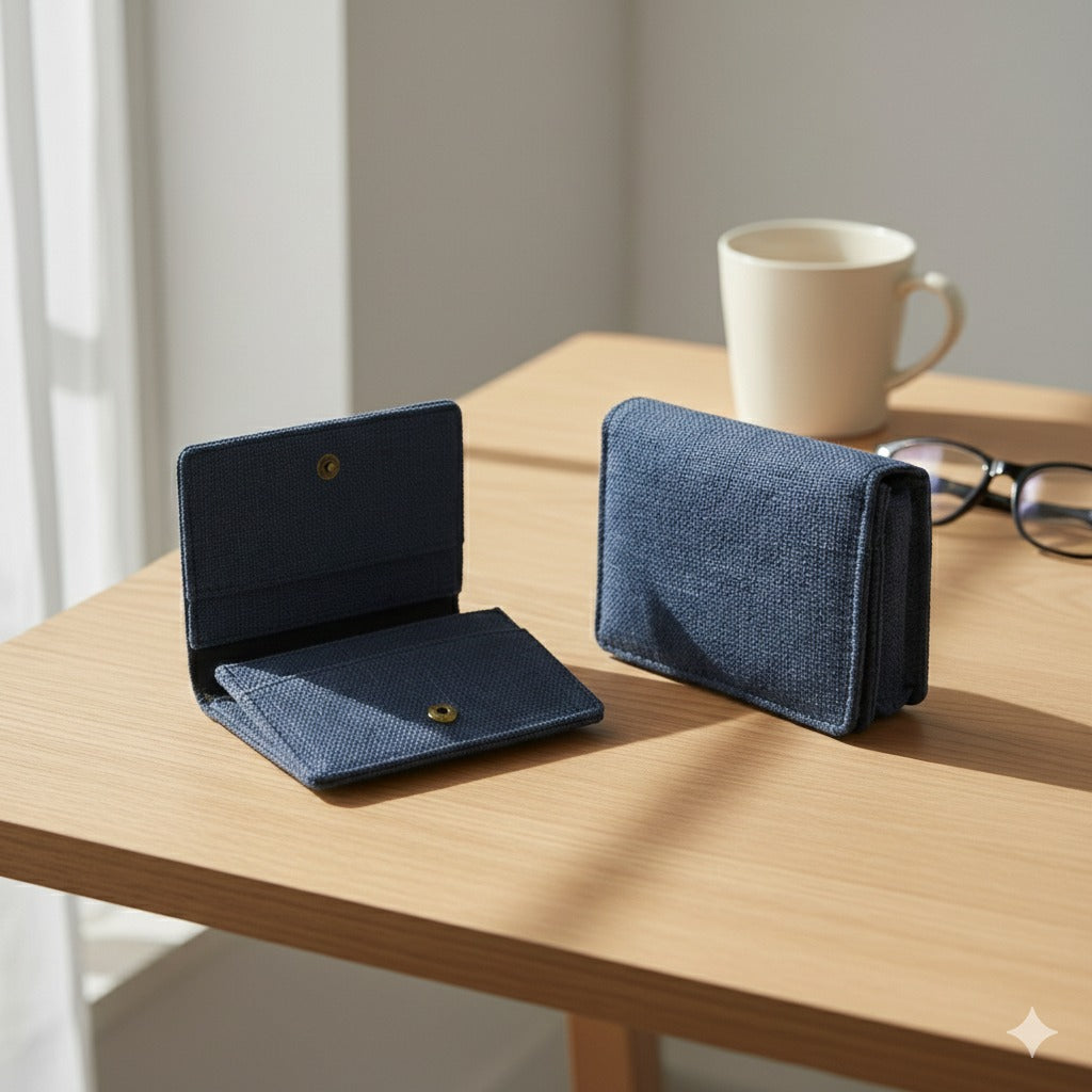 Hemp Fliptop Horizontal Card Holder