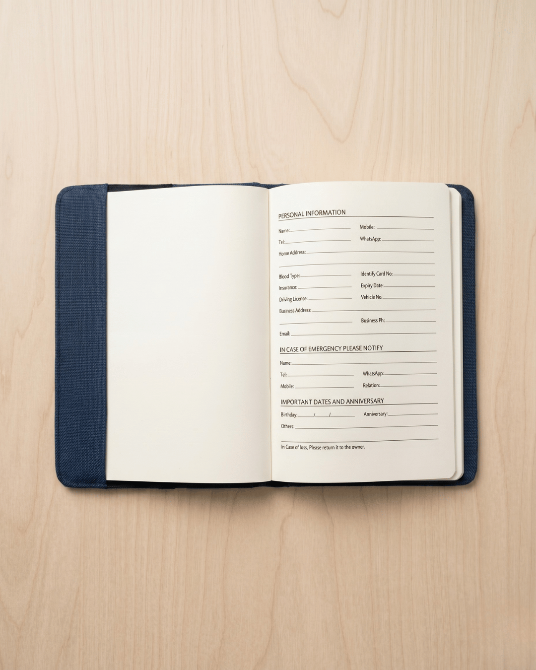 Hemp A5 Diary Cover