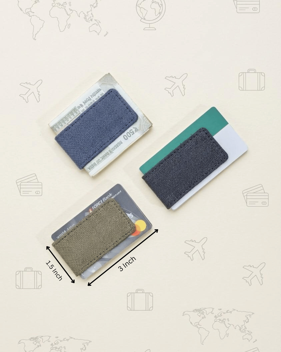 The Executive Hamper : Hemp Diary with Button Flap Closure, Vertical Card Holder, Money clip & Pen