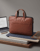 Hemp and PU Laptop Bag