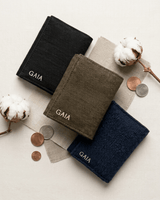 Hemp Plain 3 Fold Unisex Wallet