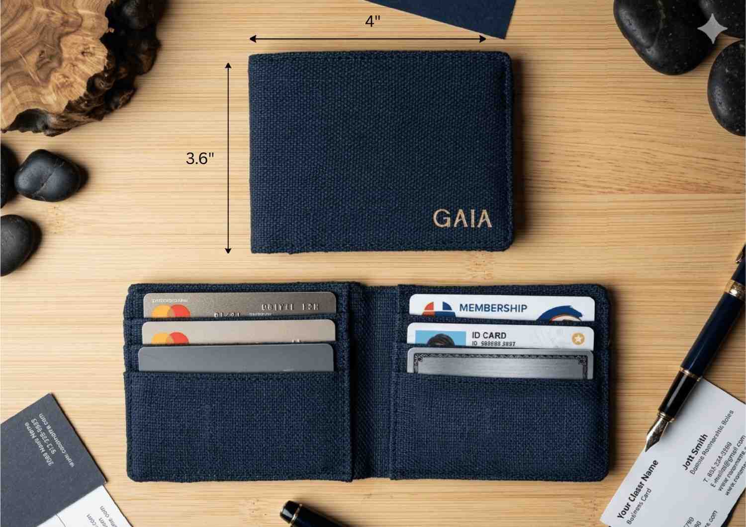 Hemp Classic Bifold Men's Wallet image 2