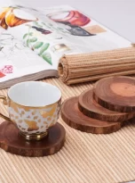 Eucalyptus Wooden Coaster (Pack of 4)_3