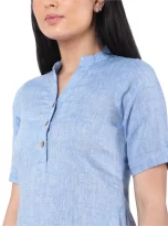 Hemp Denim Blue Dress_4