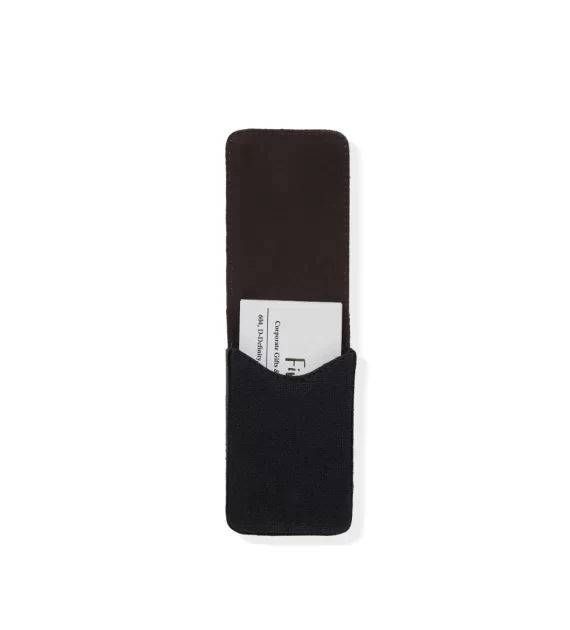 Hemp Fliptop Vertical Card Holder Black