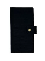 Hemp Multi-Utility Passport Holder Black_1