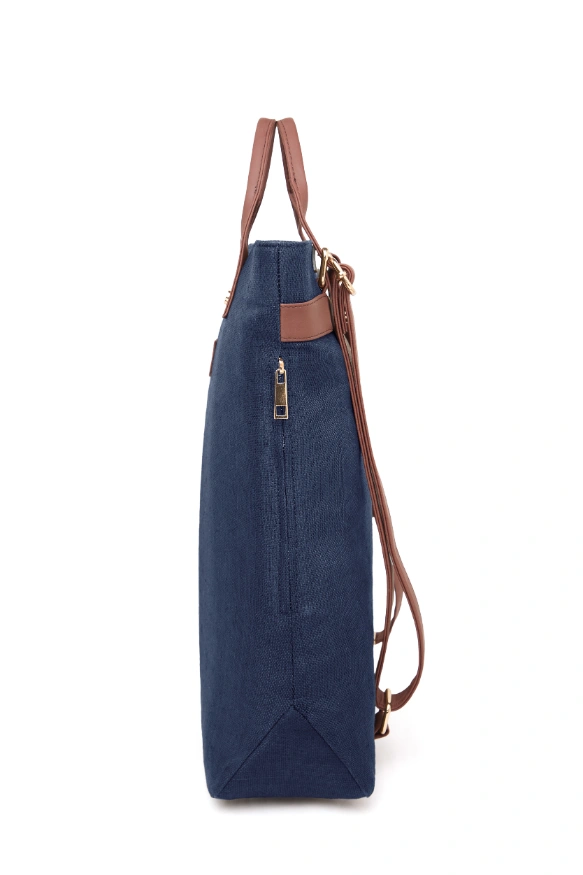 Hemp 2 in 1 Backpack Navy Blue