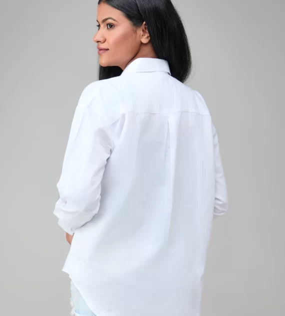 Hemp And Bamboo Over-Sized White Shirt