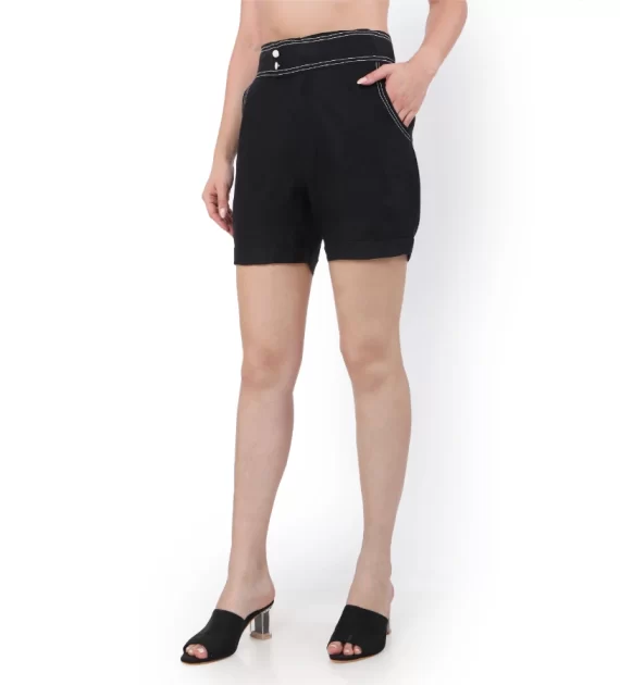 Hemp Black Shorts