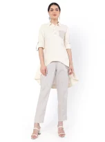 Hemp Cream A-Line Top_5