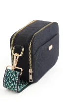 Hemp Double Pocket Sling Bag Black_4