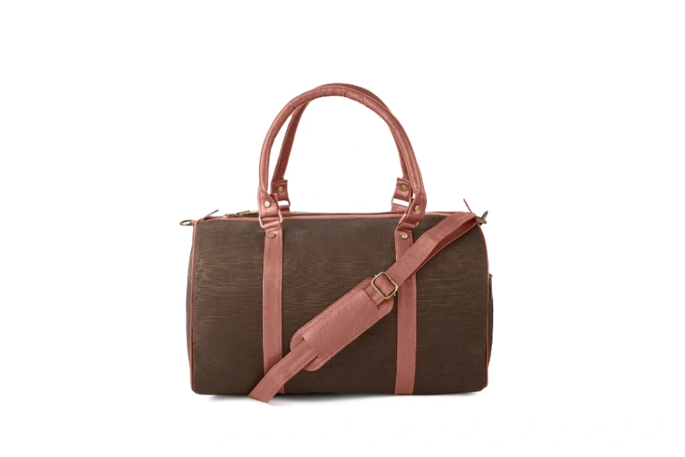 Hemp Duffle Bag Brown