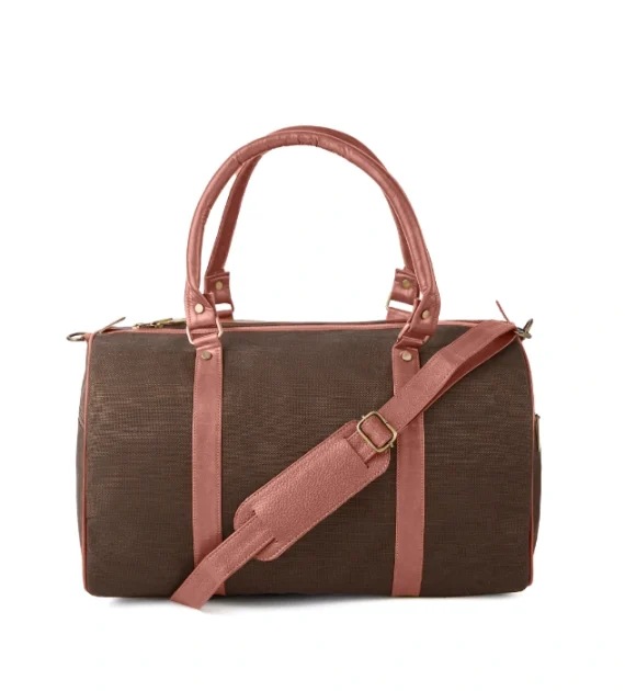 Hemp Duffle Bag Brown