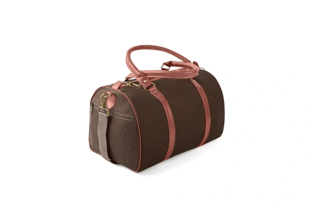 Hemp Duffle Bag Brown