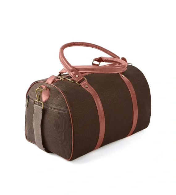 Hemp Duffle Bag Brown