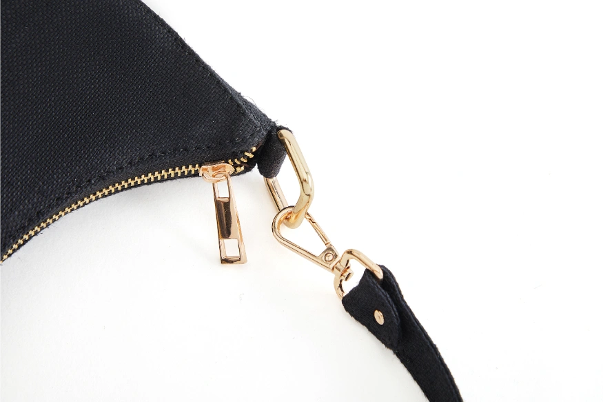 Hemp Lunar Shoulder Sling Bag Black