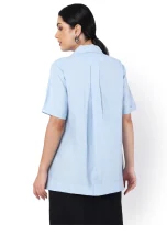 Hemp Over-Sized Blue Shirt_5