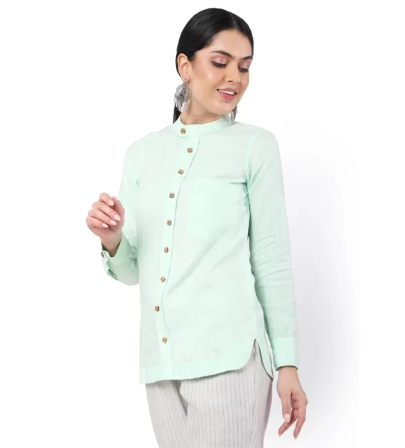 Hemp Pista Green Shirt