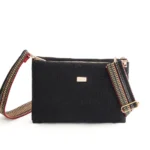 Hemp Sleek Sling Bag Black