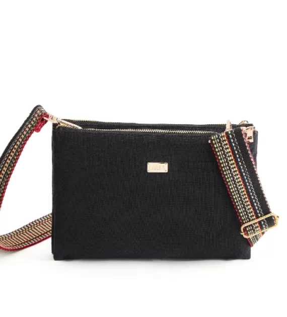 Hemp Sleek Sling Bag Black