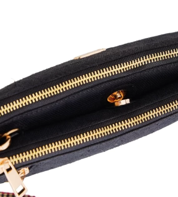 Hemp Sleek Sling Bag Black