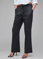 Hemp Solid Black Pants_1