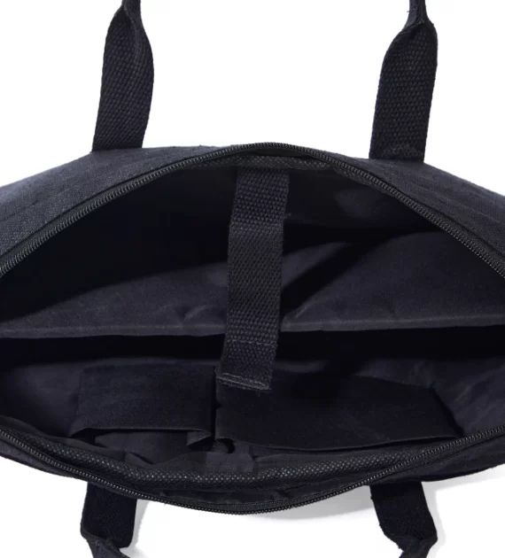 Hemp Solid Laptop Bag black