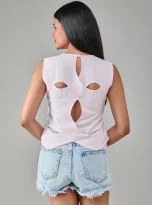 Hemp Solid Pink Top_4