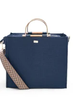 Hemp Tote Bag Navy Blue_1