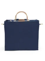 Hemp Tote Bag Navy Blue_4