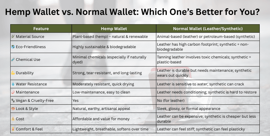 Hemp Wallets Men